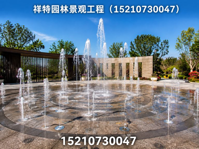 保定景区喷泉展示图